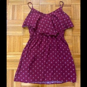 Maroon small sun dress!